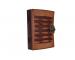 Antique brown leather journal diary with C-Lock
