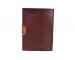 Antique brown leather journal diary with C-Lock
