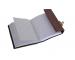 Antique brown leather journal diary with C-Lock