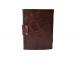 Handmade paper leather journal embossed   brown blank paper diary  writting  notebook