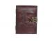 Handmade celtic dradon embossed leather journal diary with leather strap closure C-Lock