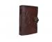 Handmade celtic dradon embossed leather journal diary with leather strap closure C-Lock