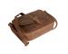 Crazy Horse Leather Men's Brown Messenger Laptop Bag Shoulder Bag 