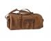 Men Crazy Horse Leather Overnight Luggage Duffle Suitcase Garment Laptop Handbag