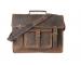 Mens Business Briefcase Crazy Horse Leather Shoulder Messenger Portfolio Bags 