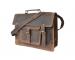 Mens Business Briefcase Crazy Horse Leather Shoulder Messenger Portfolio Bags 