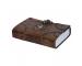 God Eye Design Handmade Leather Journal Side Stitching Writing Journals Diary Handmade Recycled Cotton 120 Blank Pages