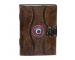 Antique Handmade Leather Journal Writing God Eye Journals Diary Handmade Recycled Cotton 120 Blank Pages