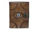 God Eye Design Handmade Leather Journal Side Stitching Writing Journals Diary Handmade Recycled Cotton 120 Blank Pages