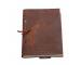 Genuine Embossed Handmade Soft Leather Journal Writing Feather Design Journals Diary Handmade Recycled Cotton 120 Blank Pages