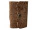 Vintage Brown Journal Bound Antique Garden Flower Embossed Leather Notebook Blank Spell Journal Blank Paper Diary