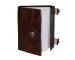 Handmade Leather Journal God Eye Design Side Stitching Writing Journals Diary Handmade Recycled Cotton 120 Blank Pages