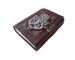 Hamsa The Five Finger Embossed Notebook Brown With Antique Two Color