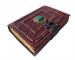 New Handmade Genuine Leather Antique Shape TOURQUISE Stone Leather Journal Antique Diary Spell Book Of Shadows Notebook