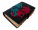 Soft Double Dragon Embossed Leather Journal Bound Tan Wrap With Black Double Color Dragon Journal Antique Handmade Notebook Blank Spell Book Deckle Edge 200 Paper Diary For Office 
