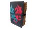 Soft Double Dragon Embossed Leather Journal Bound Tan Wrap With Black Double Color Dragon Journal Antique Handmade Notebook Blank Spell Book Deckle Edge 200 Paper Diary For Office 