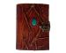New Handmade Genuine Antique Shape Single Eye Stone Leather Journal Antique Diary Spell Book Of Shadows Notebook Handbook Leathers Book For Gift 7x5 Cotton Paper 240