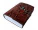 New Handmade Genuine Antique Shape Single Eye Stone Leather Journal Antique Diary Spell Book Of Shadows Notebook Handbook Leathers Book For Gift 7x5 Cotton Paper 240