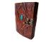 New Handmade Genuine Antique Shape Single Eye Stone Leather Journal Antique Diary Spell Book Of Shadows Notebook Handbook Leathers Book For Gift 7x5 Cotton Paper 240