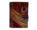 New Handmade Genuine Leather Antique Shape Single Eye Stone Leather Journal Antique Diary Spell Book Of Shadows Notebook Handbook Leathers Book For Gift 7x5 Cotton Paper 240