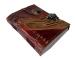 Handmade Genuine Leather Antique Shape Single Eye Stone Leather Journal