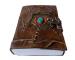 Handmade Antique Genuine Leather Single Eye Stone Leather Journal Antique Diary Spell Book Of Shadows Notebook Handbook Leathers Book For Gift 7x5 Cotton Paper 240
