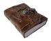 Handmade Antique Genuine Leather Single Eye Stone Leather Journal Antique Diary