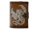Antique Handmade Vintage Antique Design Dragon Embossed Leather Journal Notebook Charcoal Silver Golden Color Journals 7x5 Inches Notebook Deckle Edge Paper Old Look Poetry Book Ar