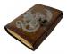 Antique Handmade Vintage Antique Design Dragon Embossed Leather Journal Notebook Charcoal Silver Golden Color Journals 7x5 Inches Notebook Deckle Edge Paper Old Look Poetry Book Ar