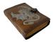 Antique Handmade Vintage Antique Design Dragon Embossed Leather Journal Notebook Charcoal Silver Golden Color Journals 7x5 Inches Notebook Deckle Edge Paper Old Look Poetry Book Ar