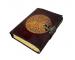 Tree of life Antique Handmade Deckle Edge Paper Yellow With Brown Embossed Vintage Leather Journal 200 Sketchbook Book Of Charmed Spell