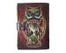 HANDMADE LEATHER JOURNAL OWL PRINTED BOOK OF SHADOWS WITCH CRAFT JOURNAL LEATHER GRIMOIRE MAGICAL BOOK LOCK WITH CLASP MADE OF UNIQUE FOR LOVED ONCE