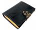 Wholesaler Handmade Grimoire Fire Dragon Black Leather Journal Book Of Shadows Leather Notebook Sketchbook Journal With C Lock Best Gift For Christmas, New Year, Men, Women Deckle 
