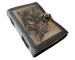 Leather Journal Traveler Diary Custom Sketchbook Celtic Magical Wolf Face Notebook Journal