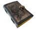 Wholesaler Handmade Grimoire Mythological Lunar Wolf Face Leather Journal Book Of Shadows