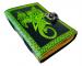Handmade Astronomical Illustration Of The Deckle Old Pages Star Pentagram Dragon In The Green & Black Color Spell Book Of Shade Grimoire Leather Journal Witches Handbook Notebook B