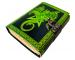 Handmade Astronomical Illustration Of The Deckle Old Pages Star Pentagram Dragon In The Green & Black Color Spell Book Of Shade Grimoire Leather Journal Witches Handbook Notebook B