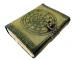 Magic Of Spell Wiccan Sketchbook Deckle Old Pages Journal Leather Antique Green Pentagram For Women Vintage Book Of Shadows Celtic Blank Books