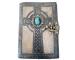 Celtic Cross Leather Journals UNISEX Blank Personal Organizer Writing Notebook Antique Unlined Vintage Leather Journal With Lock