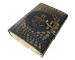 Leather Journal Celtic One Latches Deckle Edge Paper Pentagram Embossed Handmade Leather Diary Crocodile Print Notebook Diary