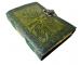 Vintage Leather Journal Green Charcoal Tree Of Life Leather Bound Journal Notebook Vintage