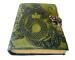 Handmade Leather Dragon In Antique Green Journal Notebook Diary For Men & Women, Full Genuine Leather Diary With Hand Made Paper