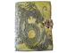 Handmade Leather Dragon In Antique Green Journal Notebook Diary For Men & Women, Full Genuine Leather Diary With Hand Made Paper