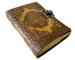 Antique Handmade Deckle Edge Paper Leather Sketchbook Book Of Charmed Spell Mandala Embossed Vintage Leather Journal 240 Pages
