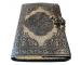Antique Handmade Deckle Edge Paper Leather Sketchbook Book Of Charmed Spell Mandala Embossed Vintage Leather Journal 240 Pages In Antique Black Charcoal
