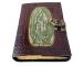 The Mummy EGYPTIAN EMBOSSED Book Of Shadows GREEN Antique Leather Bound Journals Writing Notebook Sketchbook Journal Deckle Edges Diary Journal
