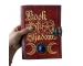 Book Of Shadows Leather Journal with Semi Precious Stone Lock Closure 200 pages Antique Deckle Edge Paper Grimoire Journal