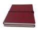 Handmade Red And Brown Leather Journal Antique Both Side Cotton Paper Design 8x6 For Men Women Best Gift For Friends