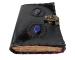 Stoned Leather Journal Bound Tan Lock Black Color Journal Antique Handmade Notebook