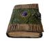 vinatge Genuine Leather Antique Shape Single Eye Stone Leather Journal Antique Diary Spell Book Of Shadows Notebook Handbook Leathers Book For Gift 7x5 Cotton Paper 240